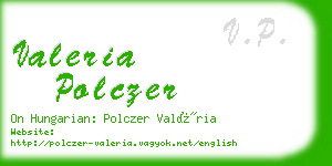 valeria polczer business card